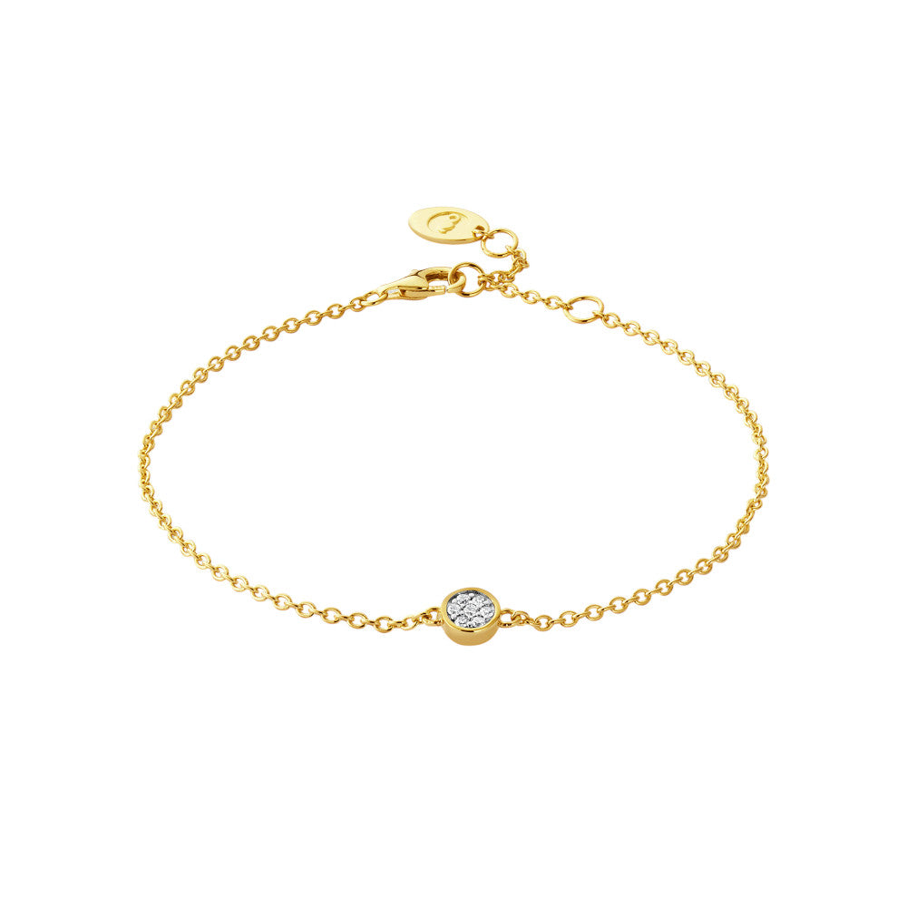 Clogau Celebration 9ct Solid Gold Bracelet with Pavé-Set Lab-Grown Diamonds GCLC0361
