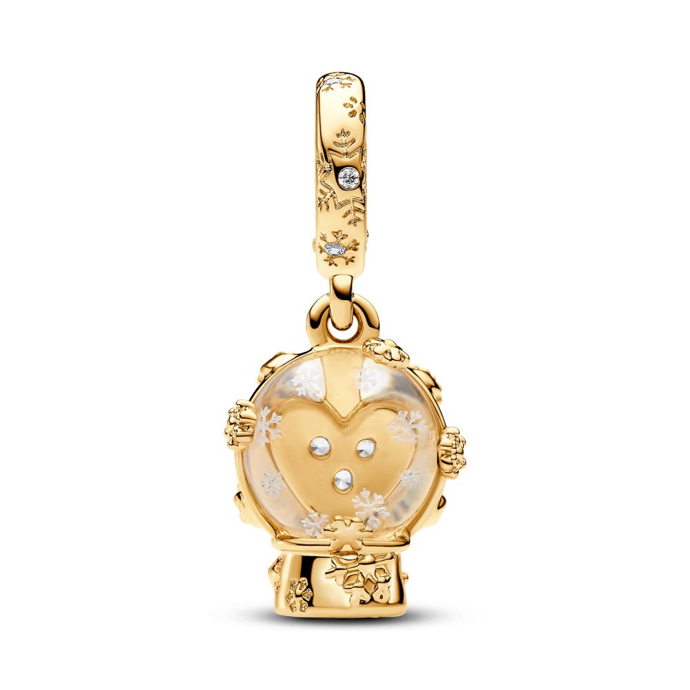 PANDORA Heart Snowflake Snow Globe Dangle Charm 762825C01