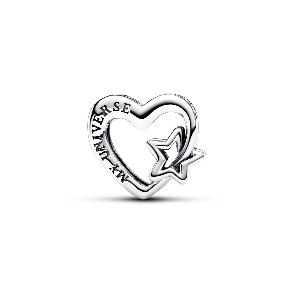 PANDORA Openwork Family Heart & Star Charm 792829C00