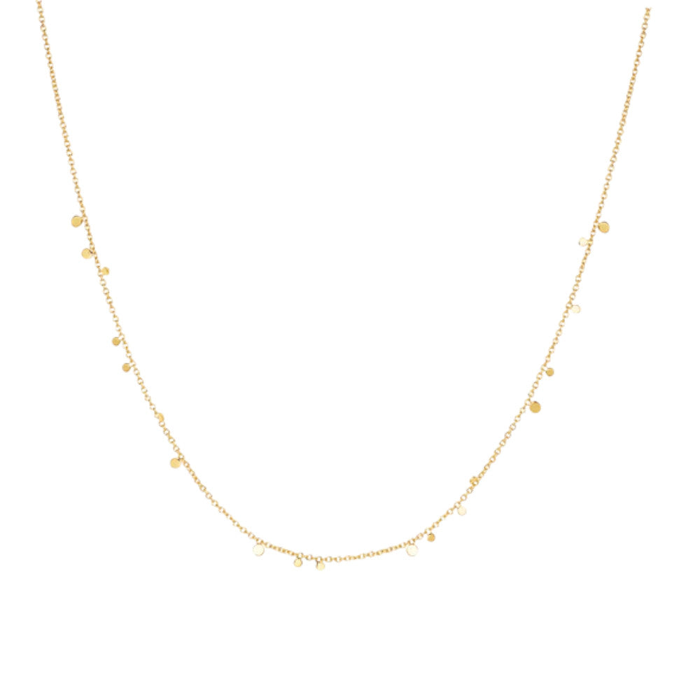 Ania Haie Gold Mini Disc Drop Stacking Necklace N063-02G
