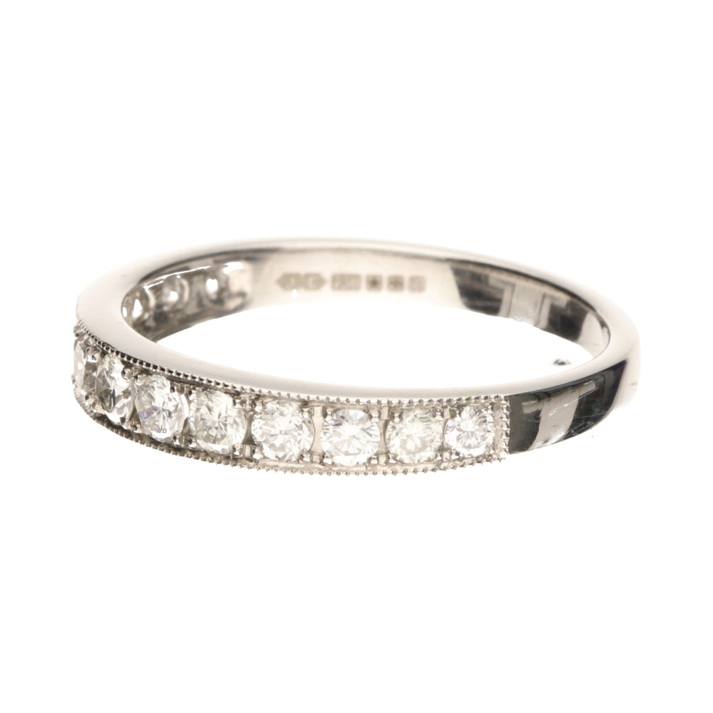 Pre-Owned 18ct White Gold Diamond Half Eternity Ring