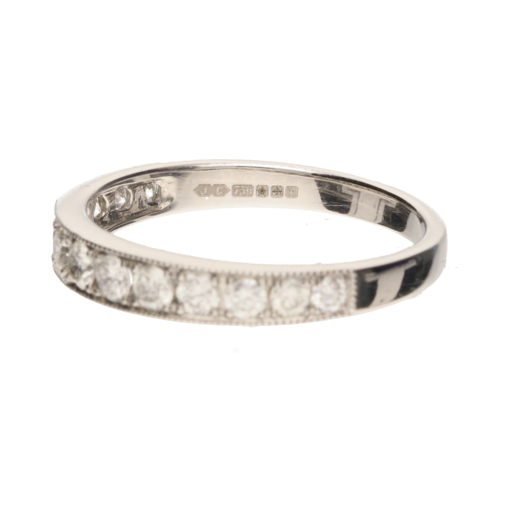 Pre-Owned 18ct White Gold Diamond Half Eternity Ring