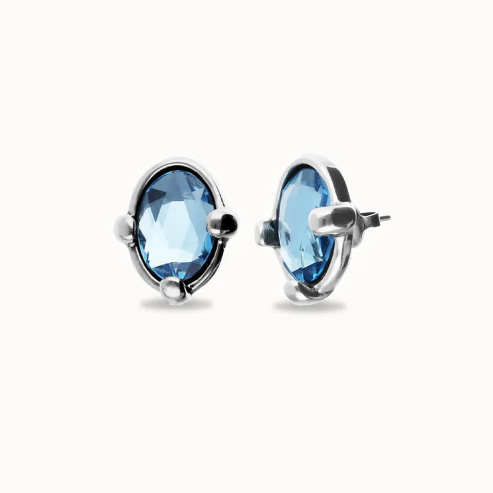 UNOde50 Ser Deslumbrante Blue Stud Earrings PEN1002AZUMTL0U