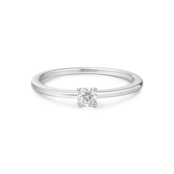 Ania Haie Silver Classic Slim Stacking Ring R064-01H-54
