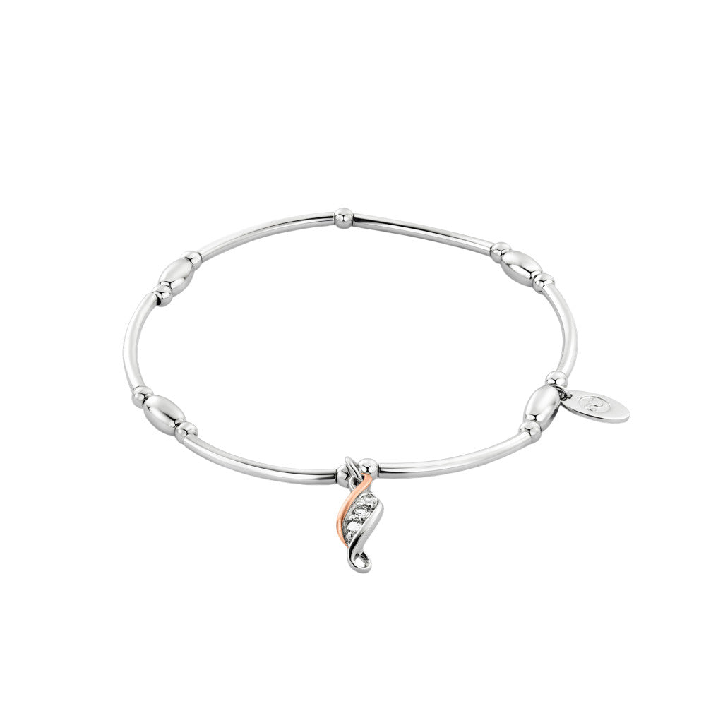 Clogau Past Present Future Sterling Silver Affinity Bracelet with Topaz XX3SZ1