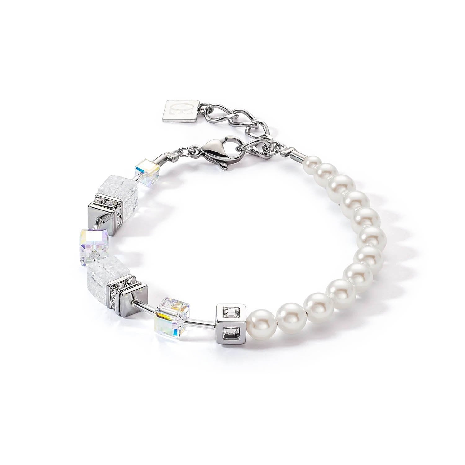 Coeur De Lion GeoCUBE� Precious Fusion Pearls White Bracelet 5086/30-1400 image 0