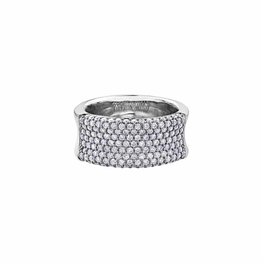 18ct White Gold Diamond Cluster Ring 2.00ct image 0