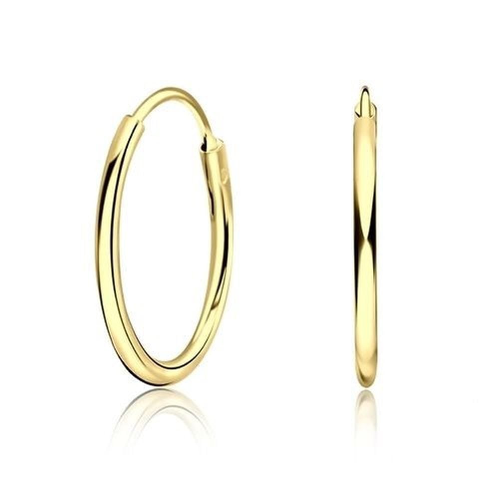 Sugar Sugar 30mm Gold Plated Hoop Earrings image 0