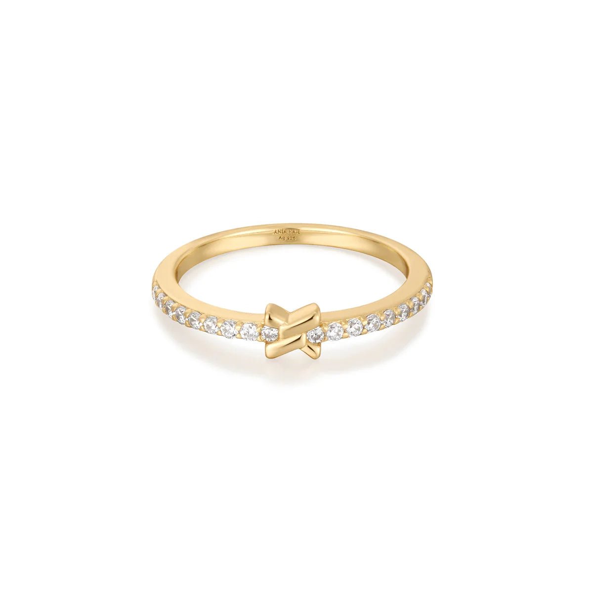 Ania Haie Gold Cross Cubic Zirconia Ring R061-01G-52R061-01G-52