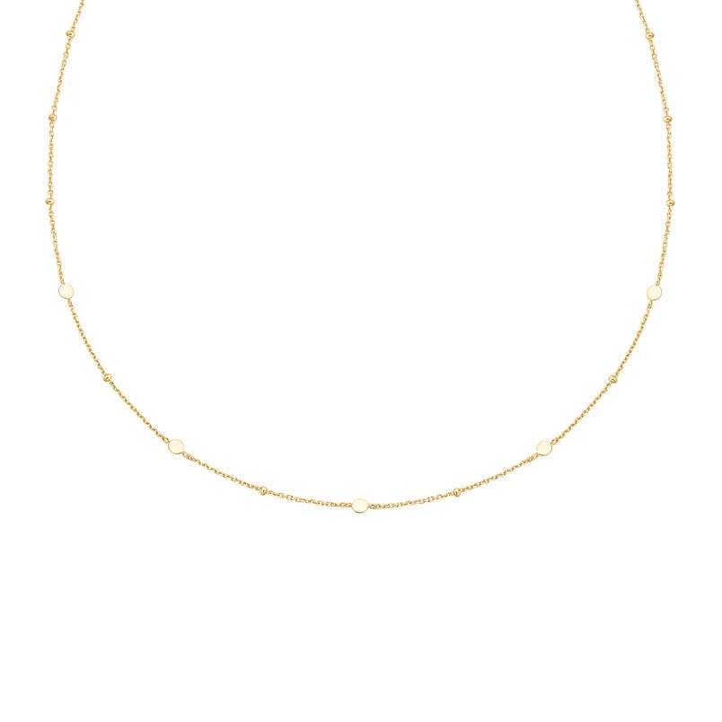 Ania Haie Gold Disc Station Necklace N063 - 01GN063-01G