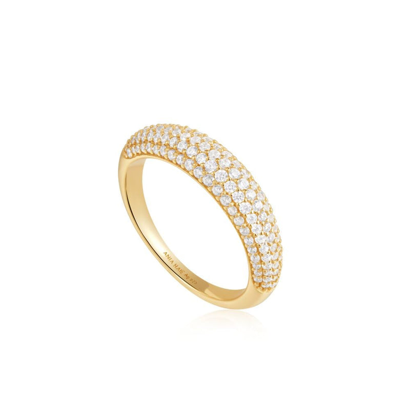 Ania Haie Gold Pav� Dome Size 52 Ring