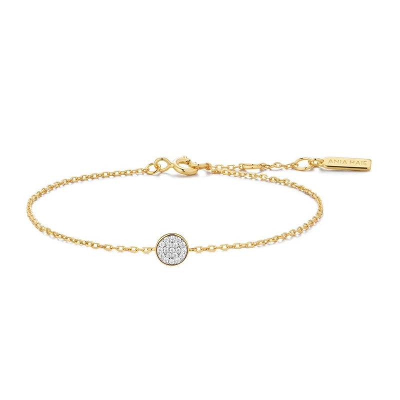 Ania Haie Gold Pave Disc Bracelet B075-02GB075-02G