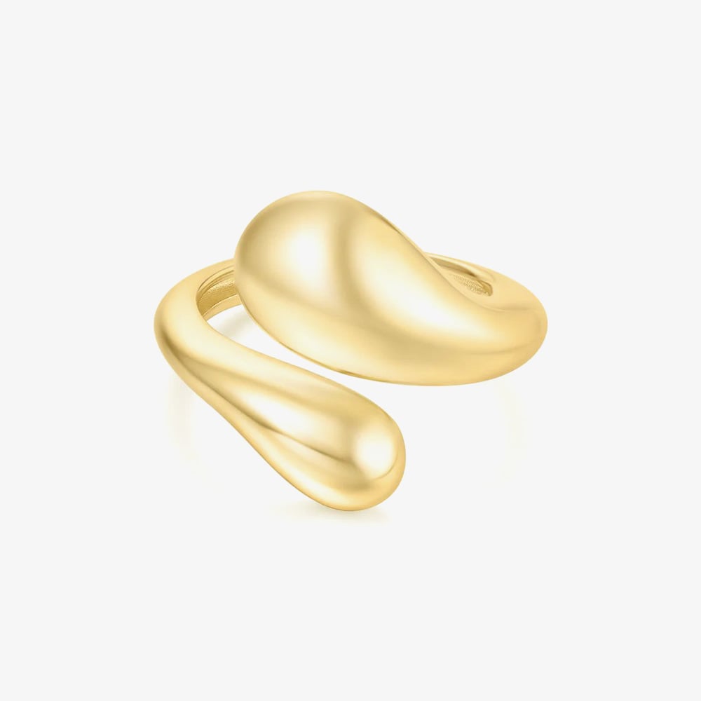 Ania Haie Gold Sculptural Crossover Ring R062-03GR062-03G