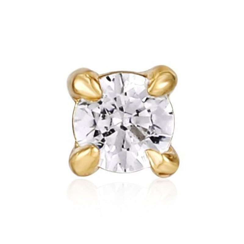 Ania Haie Gold Sparkle Barbell Single Stud Earring