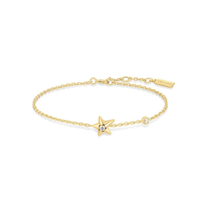 Ania Haie Gold Sparkling Star Bracelet B066 - 04GB066-04G