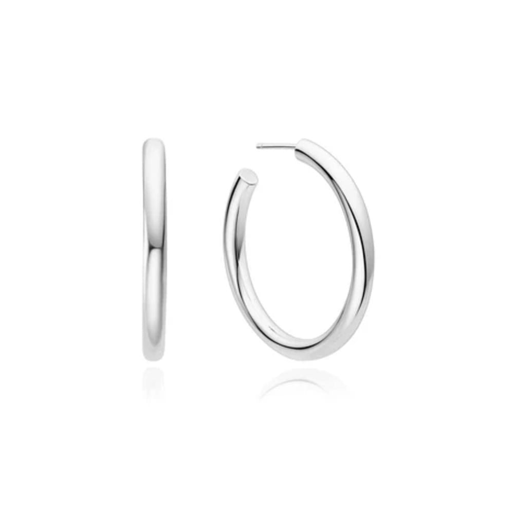 Ania Haie Silver Classic Tube Large Hoop Earrings E072-12HE072-12H