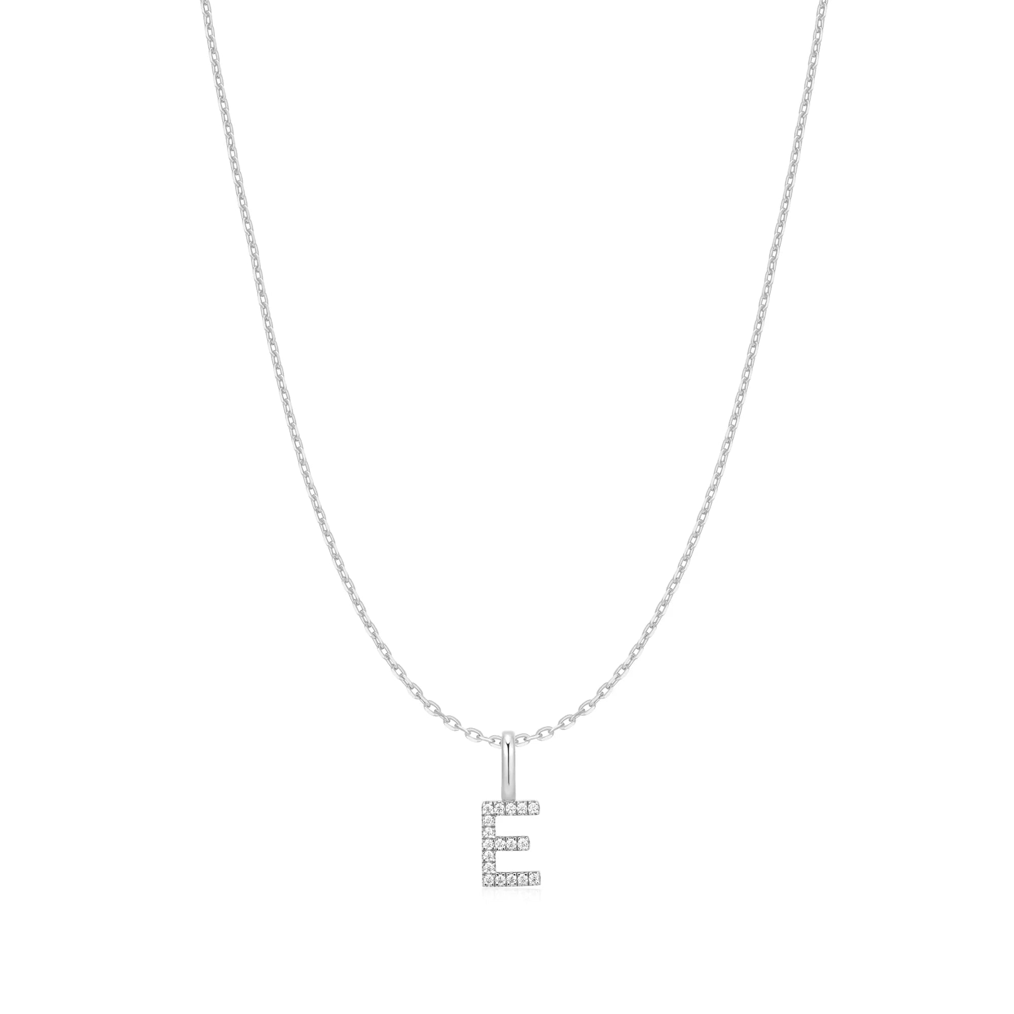 Ania Haie Silver Letter E Initial Necklace N074-13HN074-13H