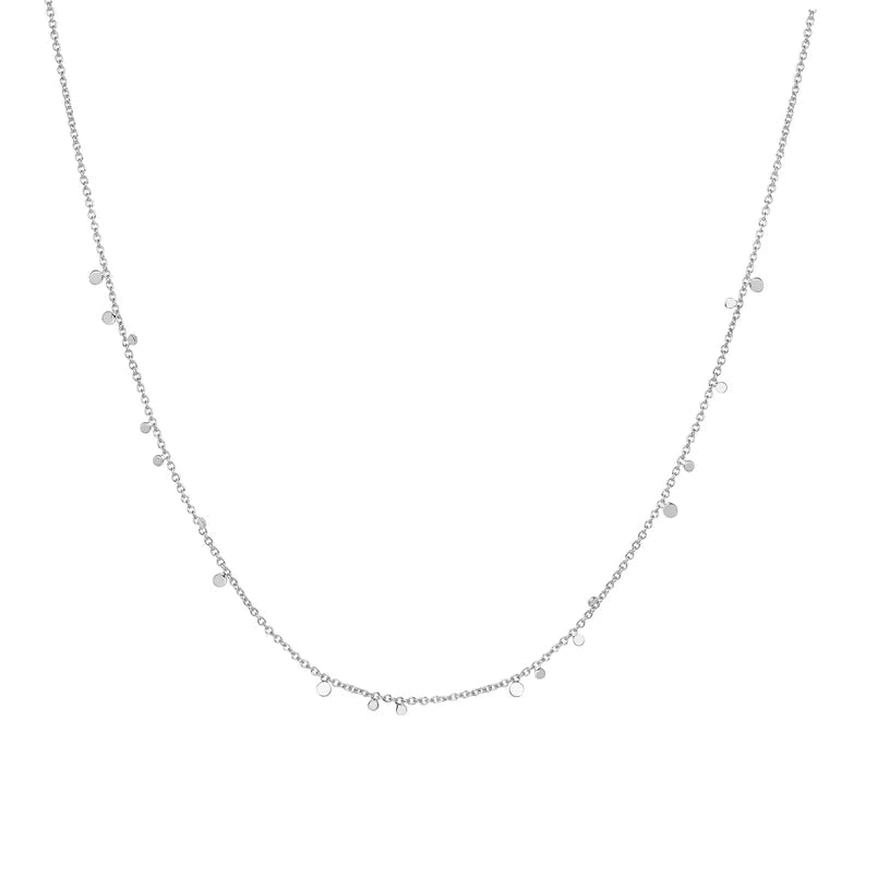Ania Haie Silver Mini Disc Drop Stacking Necklace N063 - 02HN063-02H