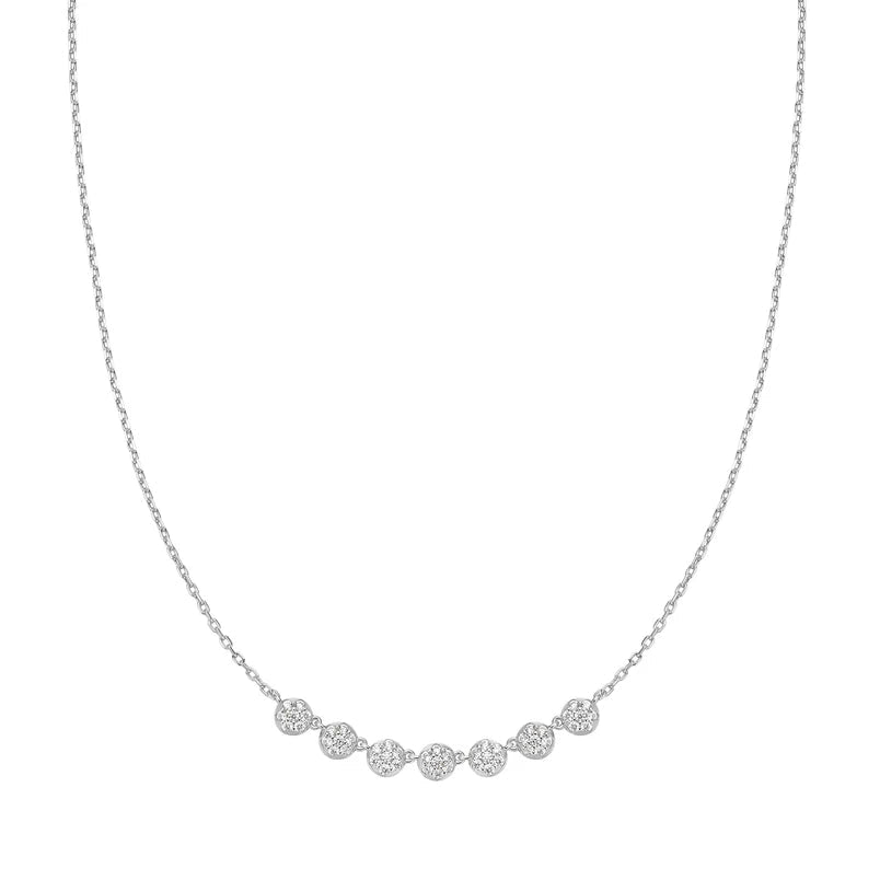Ania Haie Silver Pavé Multi Beaded Chain Necklace N065 - 07HN065-07H