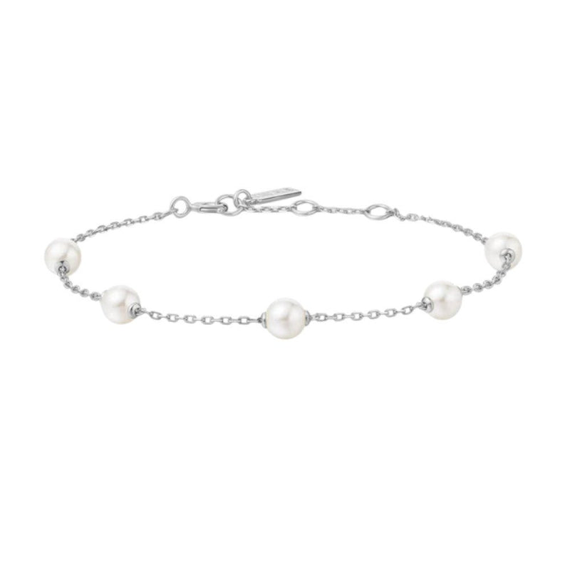Ania Haie Silver Shell Pearl Station Bracelet B065 - 01HB065-01H