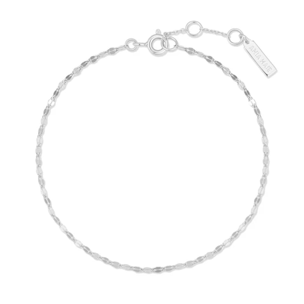 Ania Haie Silver Textured Chain Bracelet B073 - 02HB073-02H