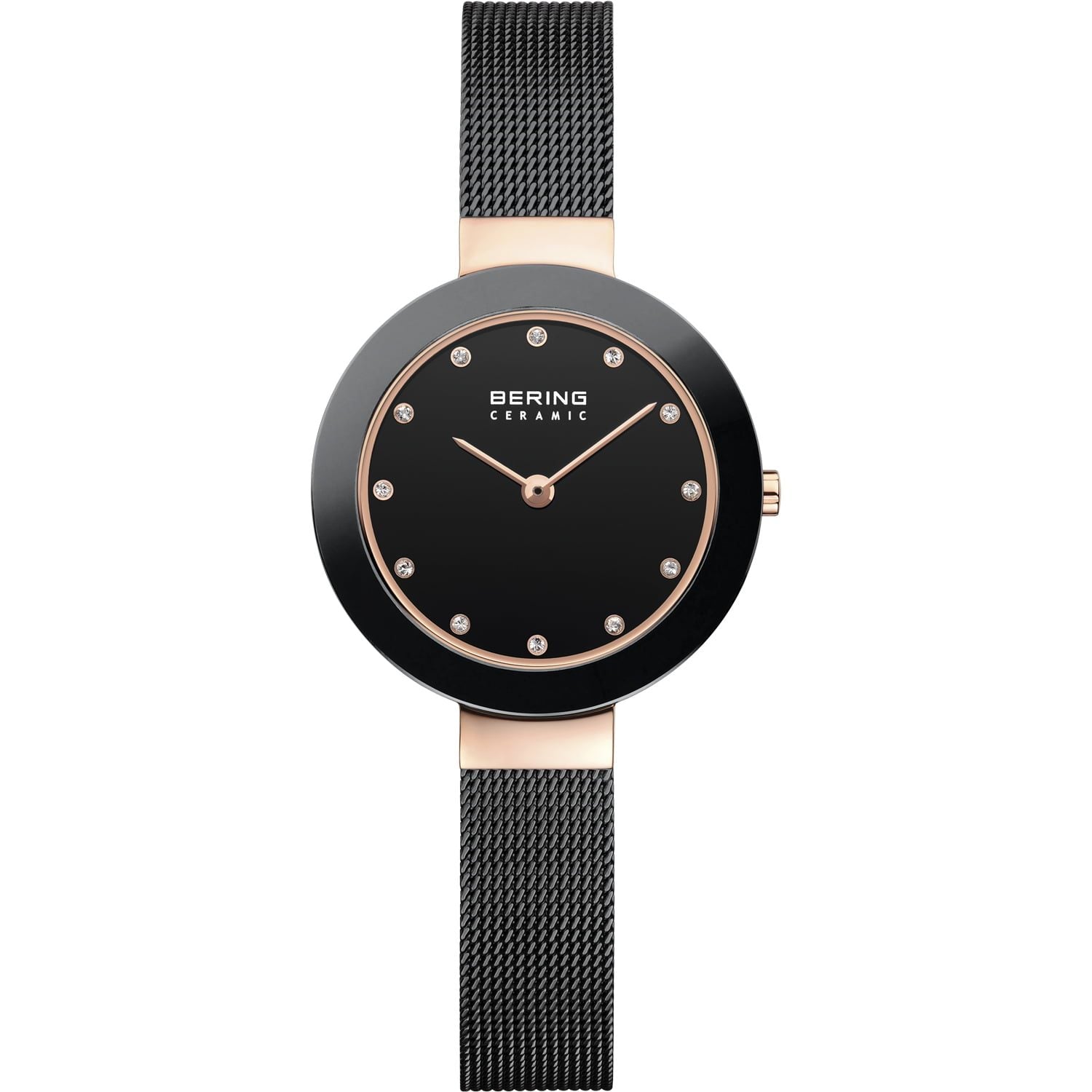 Bering Ladies' Ceramic Rose Gold Watch 11429 - 166