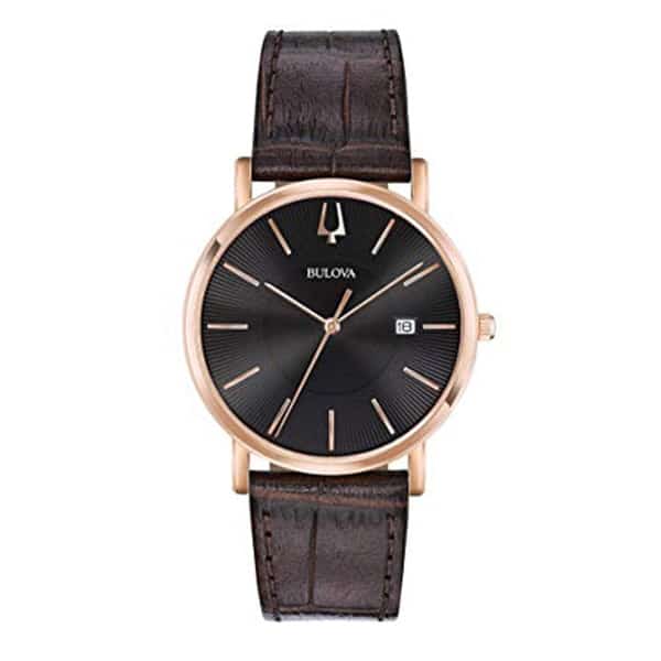 Bulova Men's Rose Gold Classic Watch 97B165