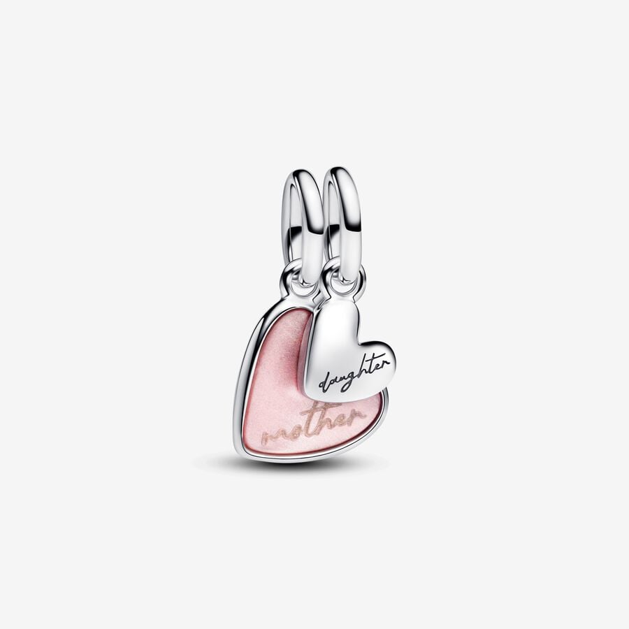 PANDORA Splittable Mother &amp; Daughter Dangle Charm 793766C01 image 0