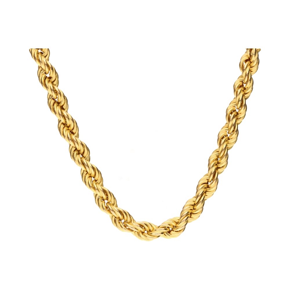 Pre-Owned 9ct Yellow Gold 24inch Rope Chain image 0