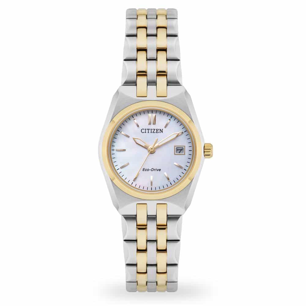 Citizen Eco - Drive Ladies' Corso White Dial Watch EW2296 - 58D