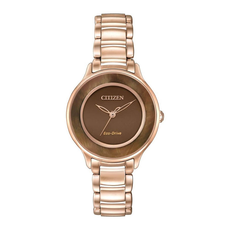 Citizen Ladies Circle of Time Rose Gold Bracelet Watch EM0382 - 86X24256