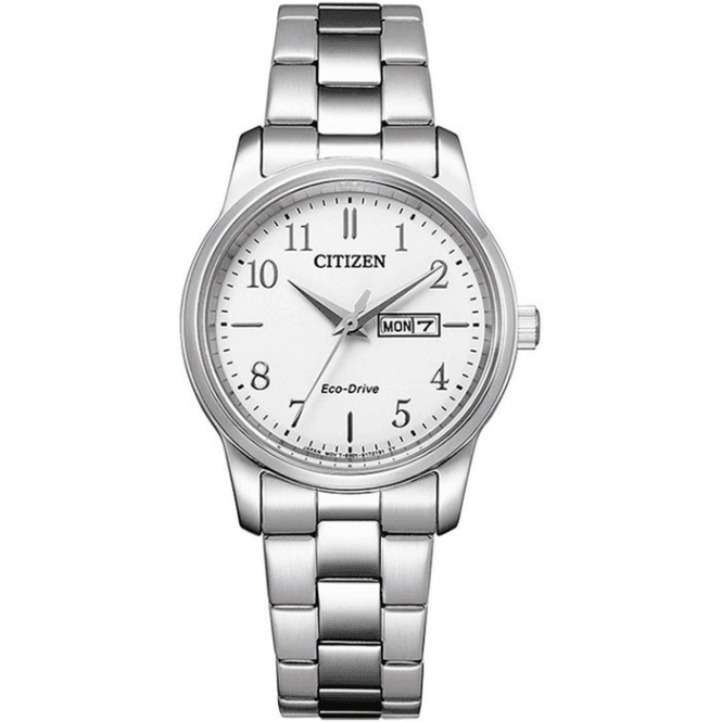 Citizen Ladies Eco - Drive Stainless Steel Bracelet Watch EW3261 - 57A