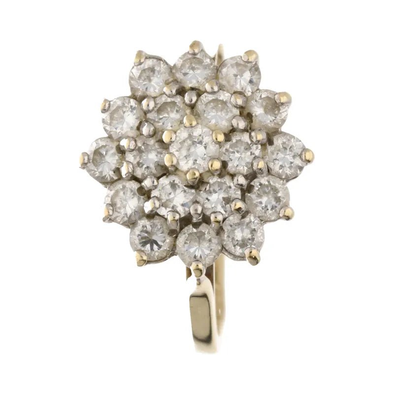 Classic Pre - Owned 9ct Yellow Gold CZ Cluster Ring2026W38-29-7