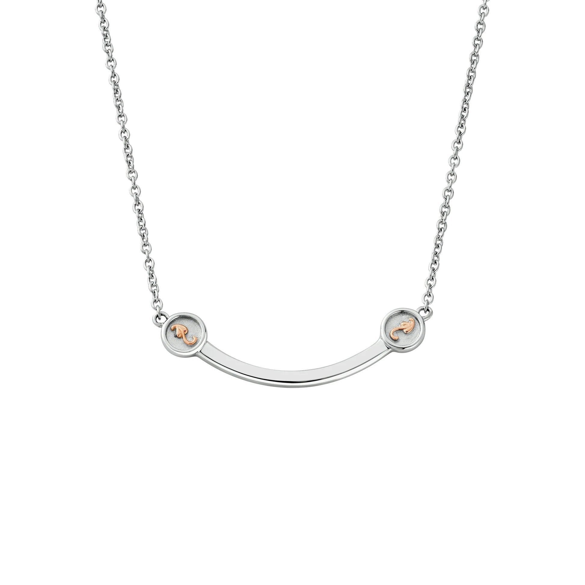 Clogau Insignia Sterling Silver Curve Necklace 3STOL0225270090