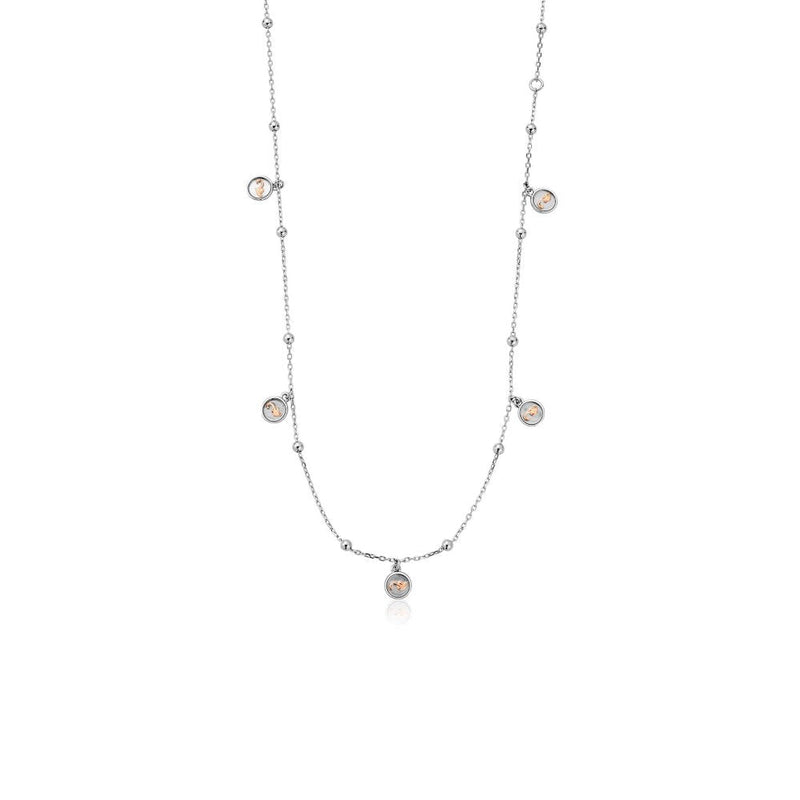 Clogau Insignia Sterling Silver Drop Necklace 3STOL0603262259