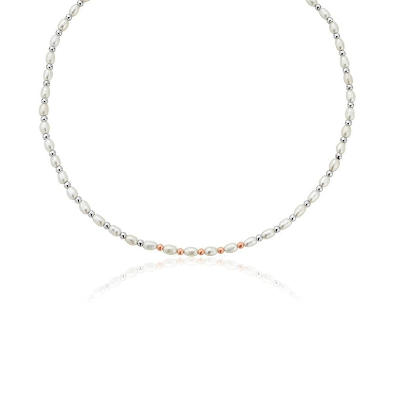 Clogau Nature's Wonder Sterling Silver Beachcomber Choker with Pearls 3SBCH0628