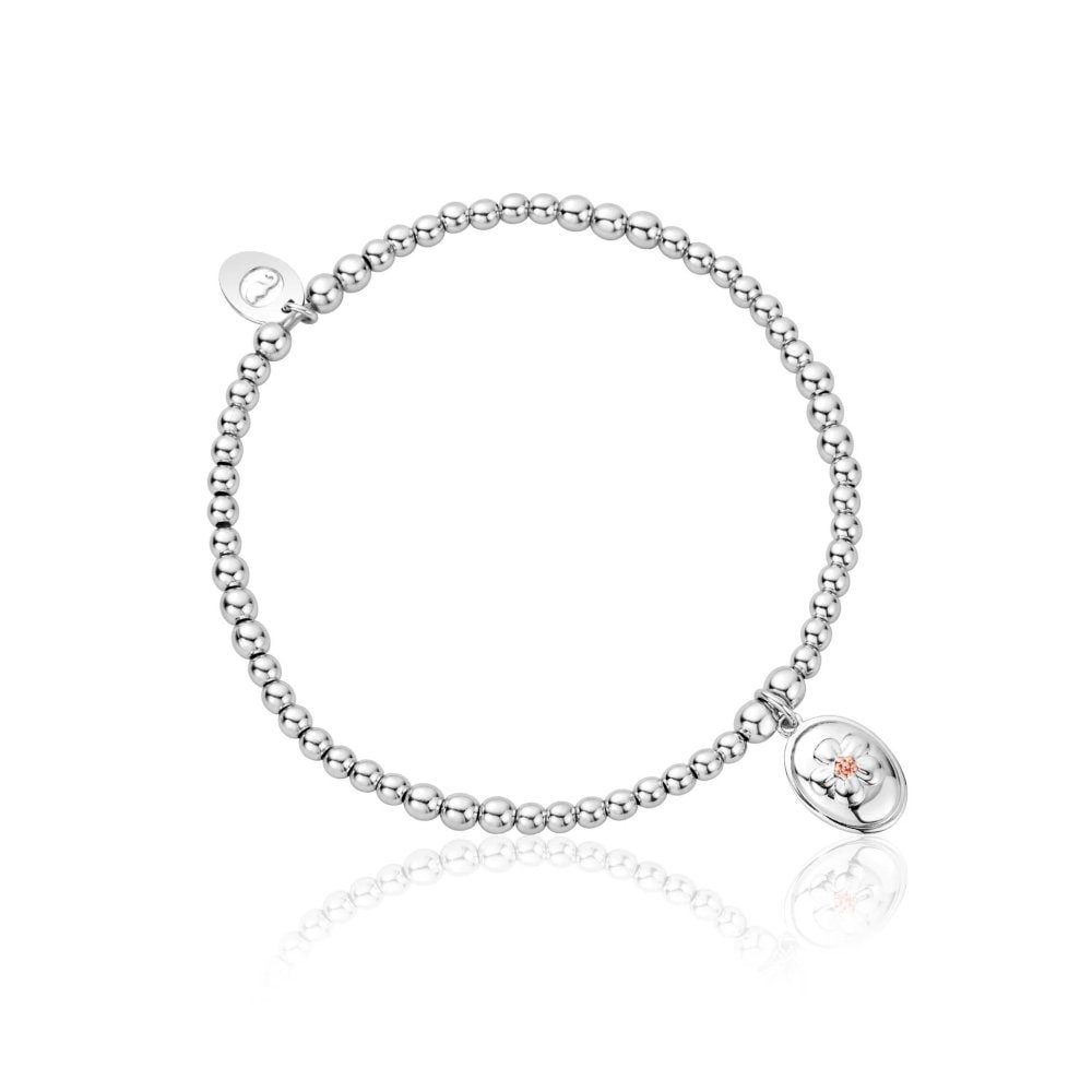 Clogau Nature's Wonder Sterling Silver Forget - Me - Not Affinity Bracelet 3SAFF0622
