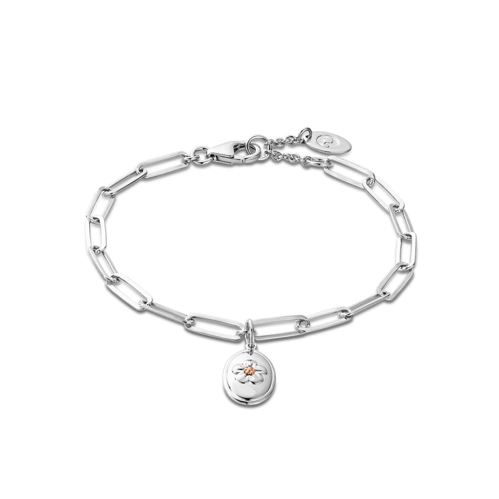Clogau Nature's Wonder Sterling Silver Forget - Me - Not Bracelet 3SFMN0747268321