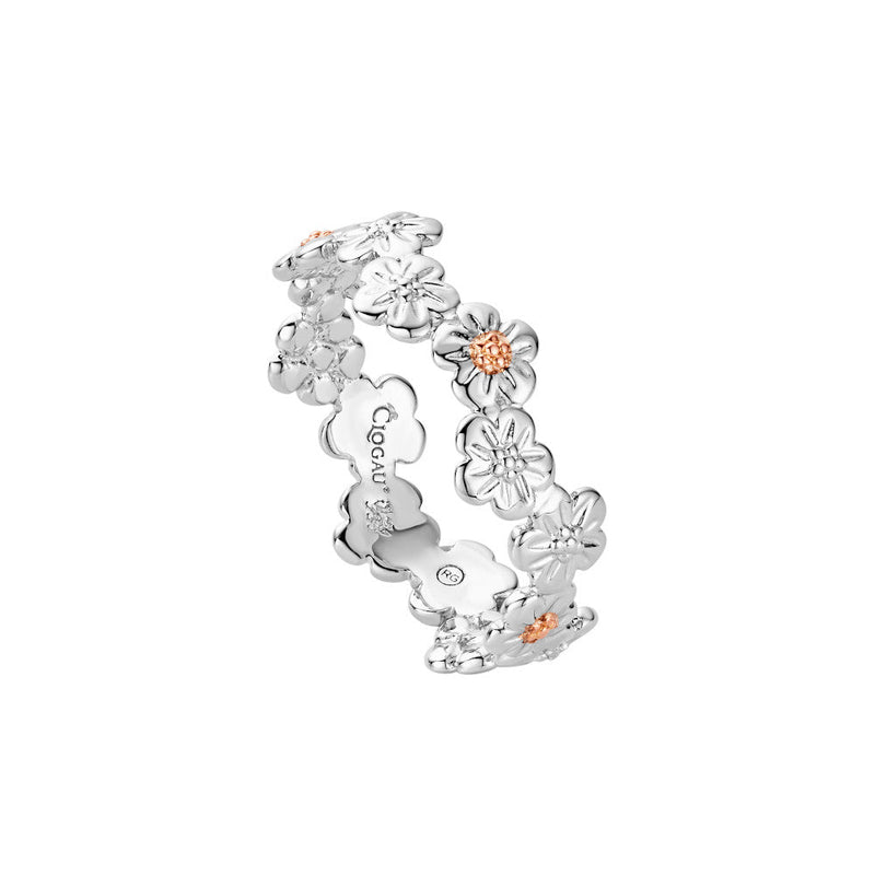 Clogau Nature's Wonder Sterling Silver Forget - Me - Not Ring 3SFMN0748268155