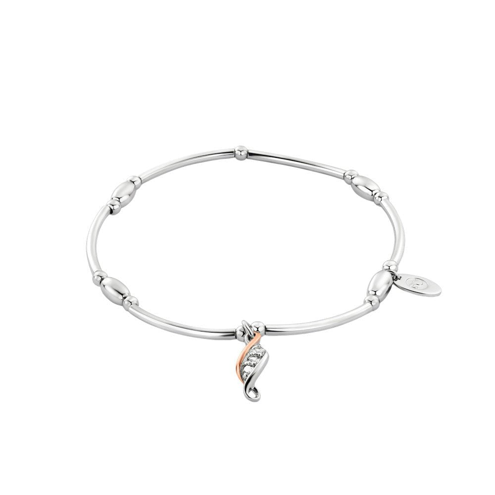 Clogau Past Present Future Sterling Silver Affinity Bracelet with Topaz XX3SZ1265117