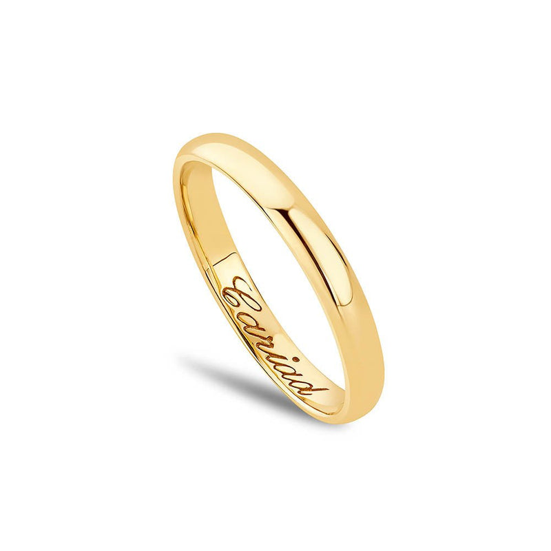Clogau Promises 9ct Solid Gold 3mm Wedding Ring WED3DYWED3DY
