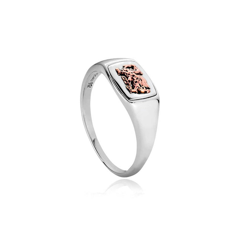 Clogau Royal Sterling Silver Welsh Dragon Signet Ring 3SCMG813SCMG81