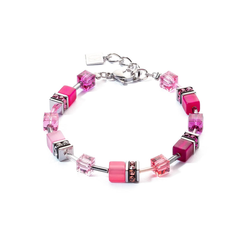 Coeur De Lion GeoCUBE Iconic Viva Magenta Bracelet 2838/30 - 0422