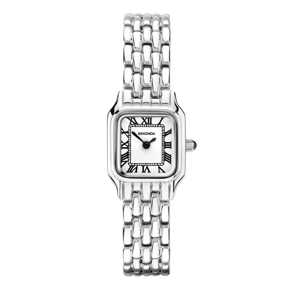 Sekonda Ladies Octagonal Classic Silver Bracelet Watch with White Dial 40143.27 image 0