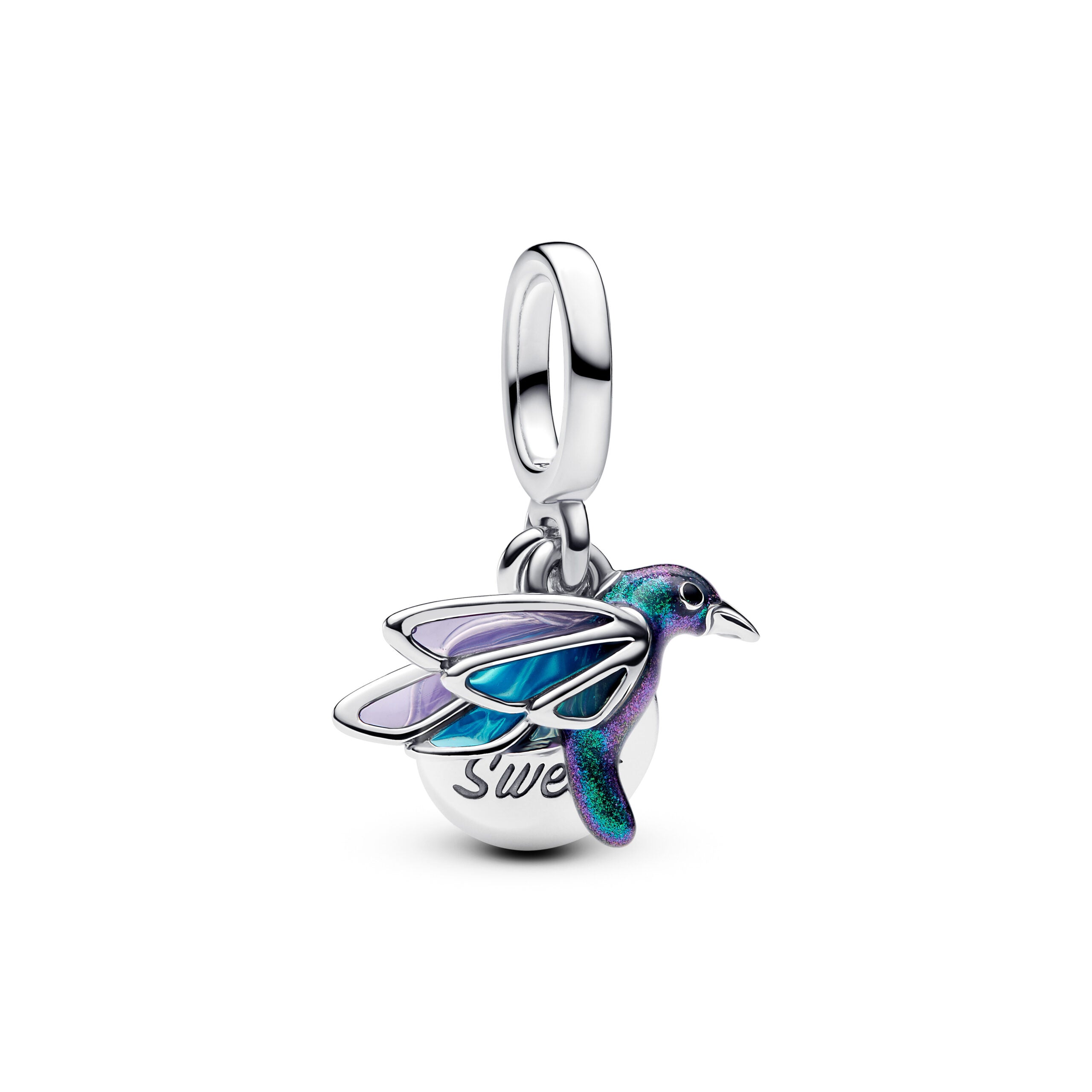Pandora Hummingbird Double Dangle Charm 793746C01 image 0