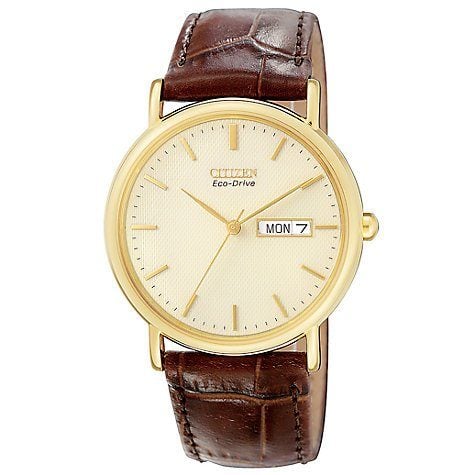 Citizen Men's Eco-Drive Champagne Dial Classic Watch BM8242-08P image 0