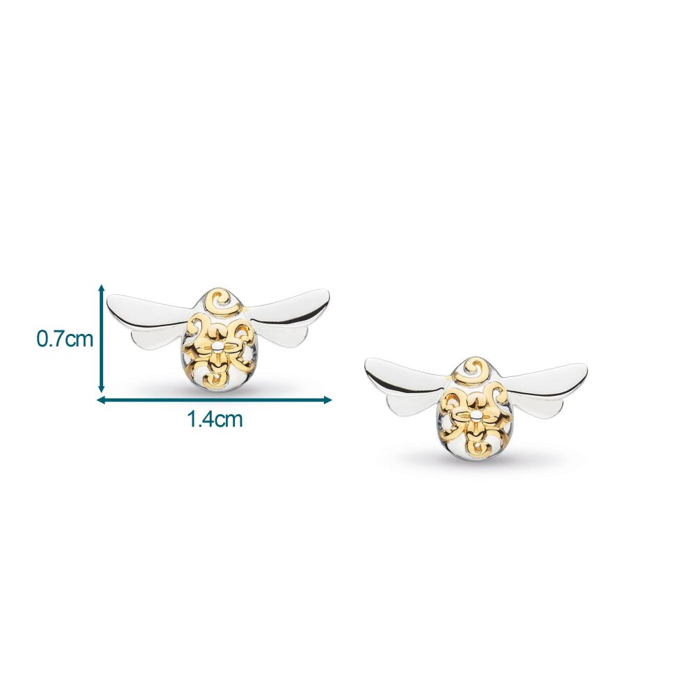Kit Heath Blossom Flyte Honey Bee Stud Earrings 40338GRP278758