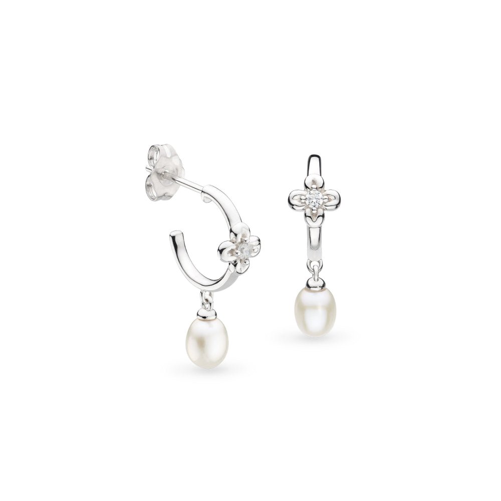 Kit Heath Blossom Flyte Honey Flower Semi Hoop Stud Earrings 50333FPC278763