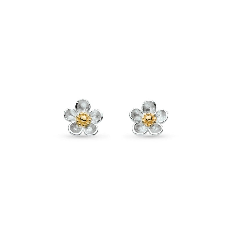 Kit Heath Blossom Wood Rose Stud Earrings 30305GRP278756