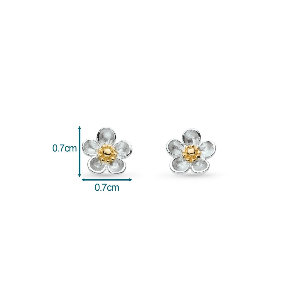 Kit Heath Blossom Wood Rose Stud Earrings 30305GRP278756